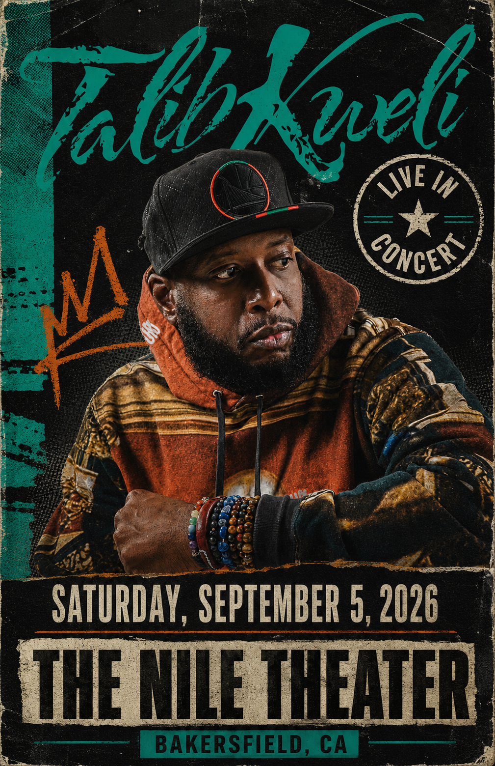 Talib Kweli — Live in Concert at The Nile Theater, Bakersfield, Sept 5 2026